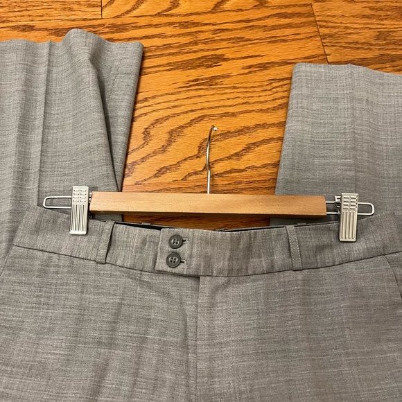 Club Monaco Suit Pants Size 8 Work Office Workwear Officewear Gray Grey Wool - Picture 10 of 11